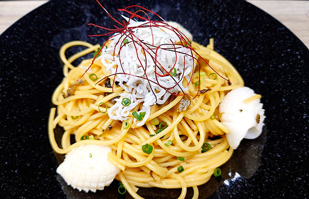 高菜としらすのパスタ